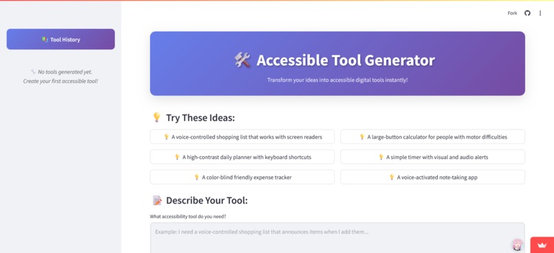 NoCodeGoat - Accessible Tool Generator – screenshot 1