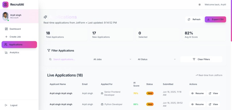 RecruitAI Agent – screenshot 9