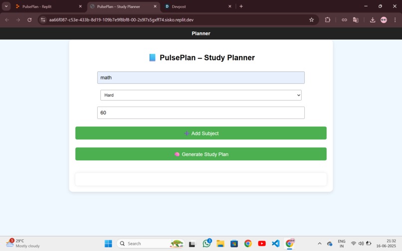 Pulseplan  – screenshot 3