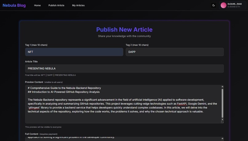 Nebula – screenshot 2