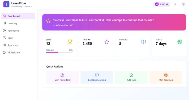 LearnFlow – screenshot 1