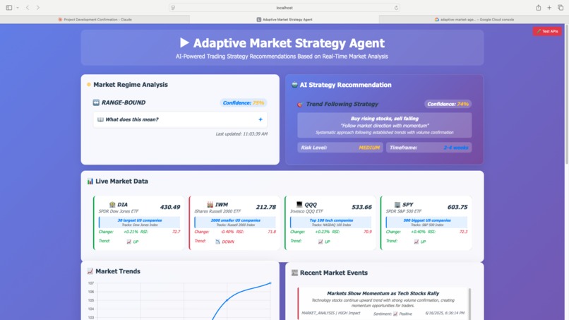 Adaptive Capital Markets Agents – screenshot 2