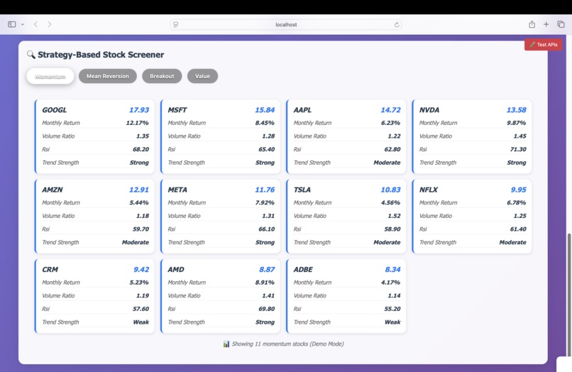Adaptive Capital Markets Agents – screenshot 3