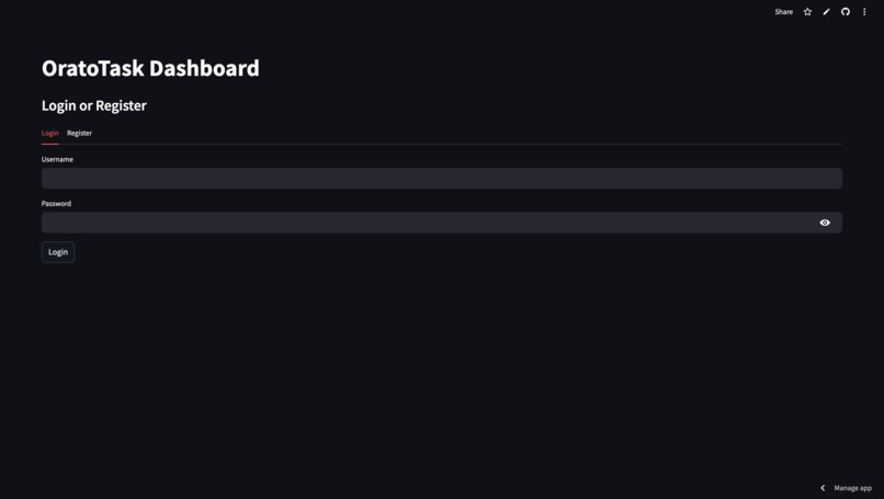 OratoTask – screenshot 1