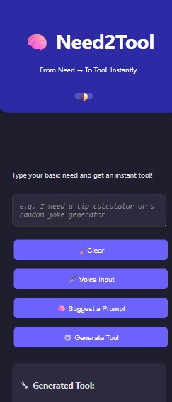 Need2Tool – screenshot 1