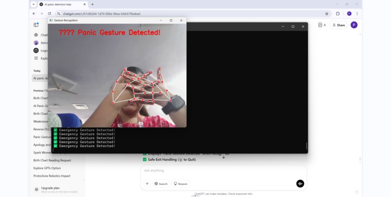 LifeLens: AI Panic Gesture Detection – screenshot 1