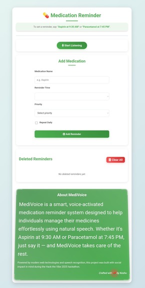 Medi-voice – screenshot 1