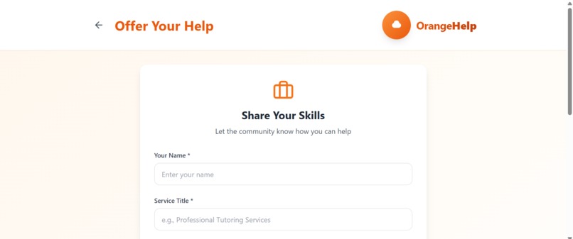 OrangeHelp – screenshot 1