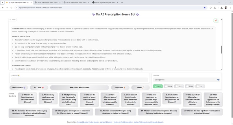 My AI Prescription News Bot – screenshot 5