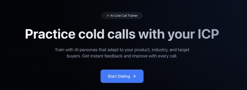 synthframe - AI Cold Call Trainer – screenshot 1