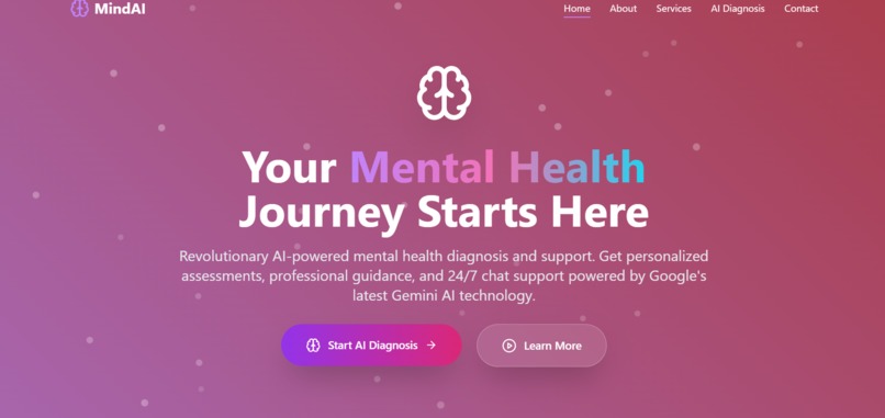AI Driven Mental Health Diagnosis – screenshot 1