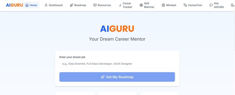 AIGURU – AI-Powered Career Roadmap Mentor – screenshot 1