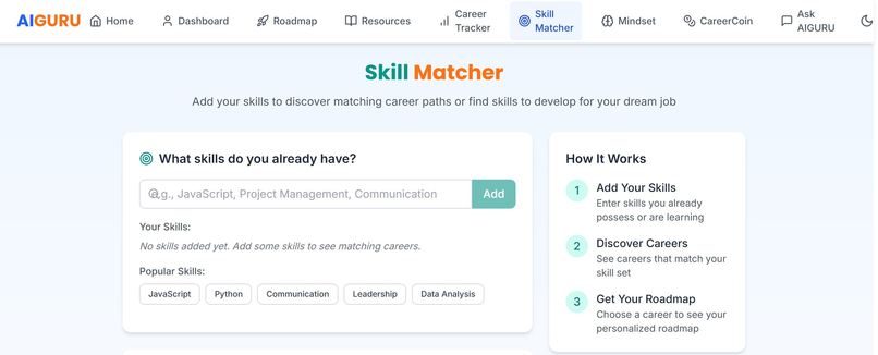 AIGURU – AI-Powered Career Roadmap Mentor – screenshot 4