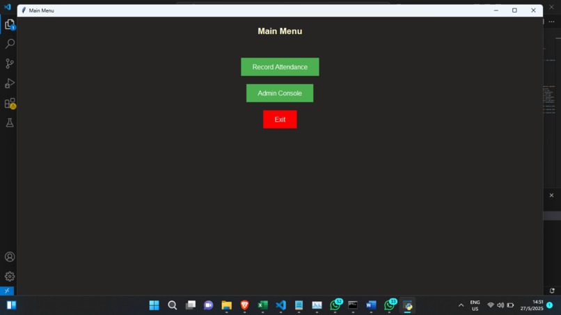 Facial recognition-based student attendance software – screenshot 11