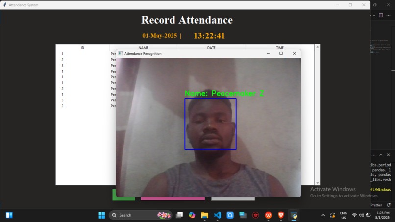 Facial recognition-based student attendance software – screenshot 18