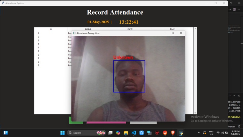 Facial recognition-based student attendance software – screenshot 19