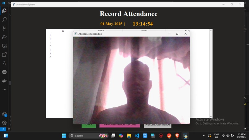 Facial recognition-based student attendance software – screenshot 21