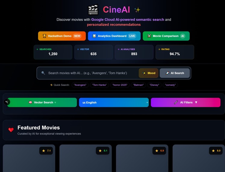 CineAI - AI-Powered Movie Discovery Platform – screenshot 2