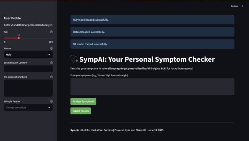 SympAI: Your Trusted Health Companion – screenshot 5