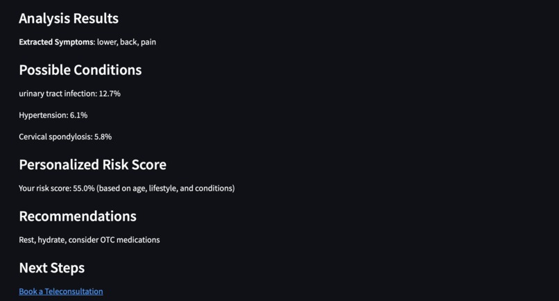 SympAI: Your Trusted Health Companion – screenshot 7