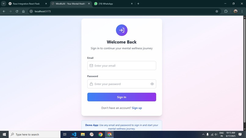MindfulAI - your personal mental wellness companion – screenshot 1