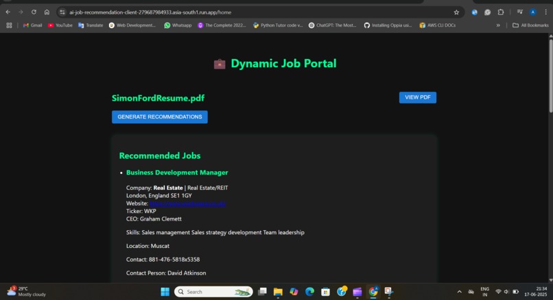 Dynamic Job Portal – screenshot 7
