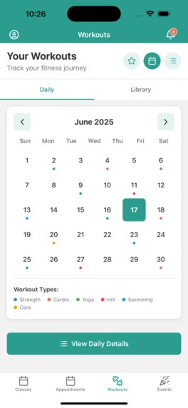 Gym Planner Mobile APP UI – screenshot 2