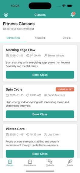 Gym Planner Mobile APP UI – screenshot 3