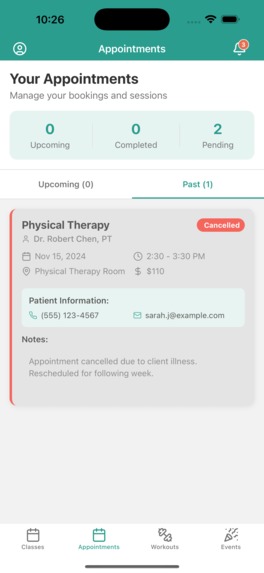 Gym Planner Mobile APP UI – screenshot 4