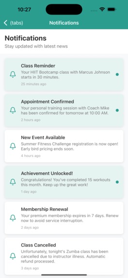 Gym Planner Mobile APP UI – screenshot 5