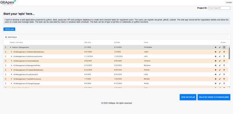GitApex – screenshot 1