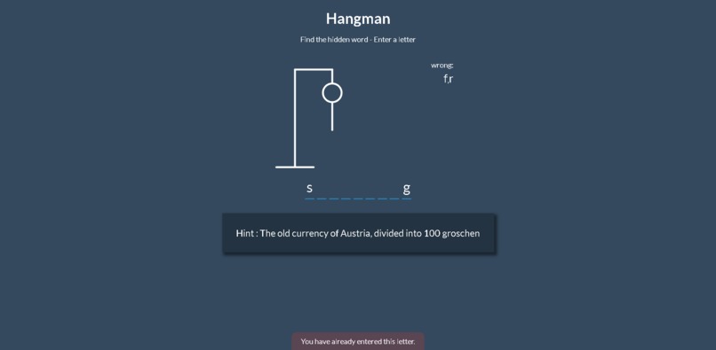 Hangman Game : word puzzle – screenshot 1