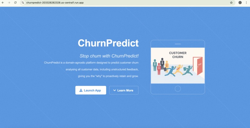 ChurnPredict – screenshot 1