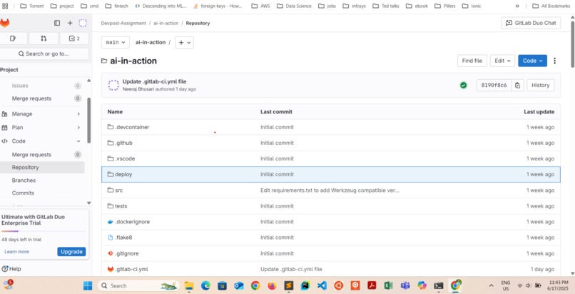 Faster CICD with Dialogflow chatbot – screenshot 2