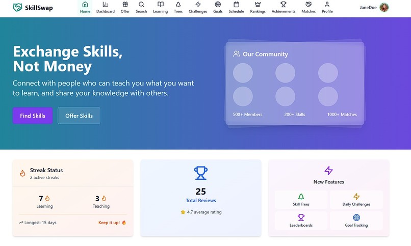 SkillSwap – screenshot 7