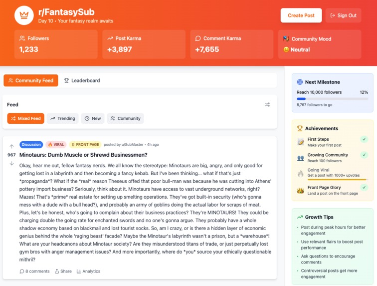 FantasySub – screenshot 1