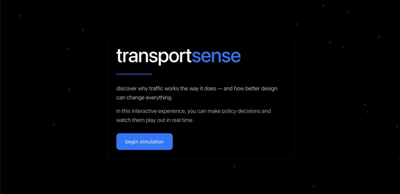 TransportSense – screenshot 1