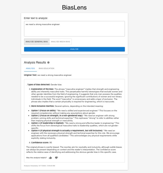 BiasLens – screenshot 3