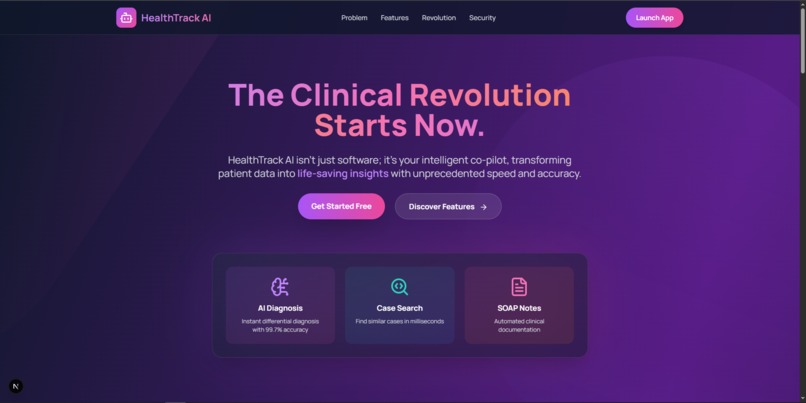 HealthTrack  – screenshot 1