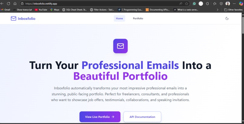 Inboxfolio – screenshot 3