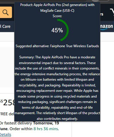 Sustainability Evaluator – screenshot 1