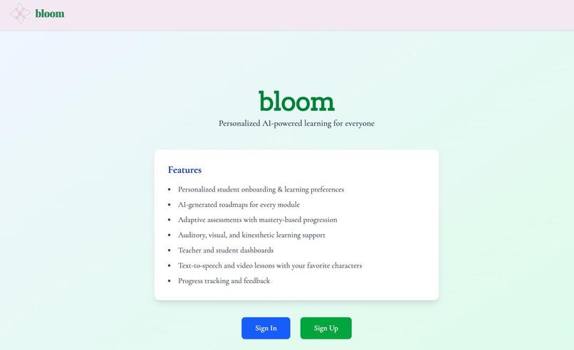 bloom  – screenshot 1