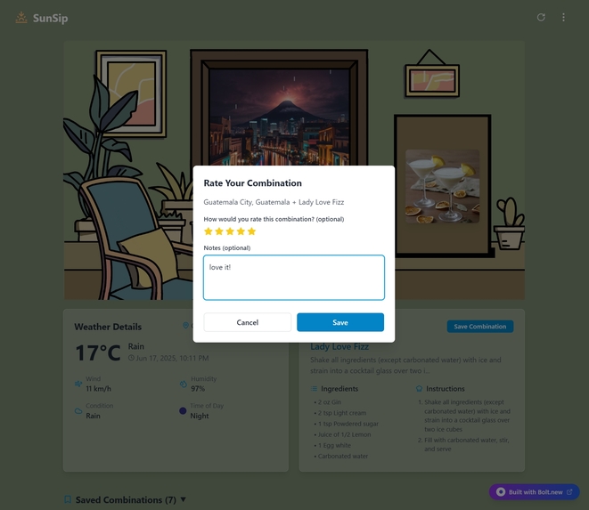 SunSip – screenshot 5