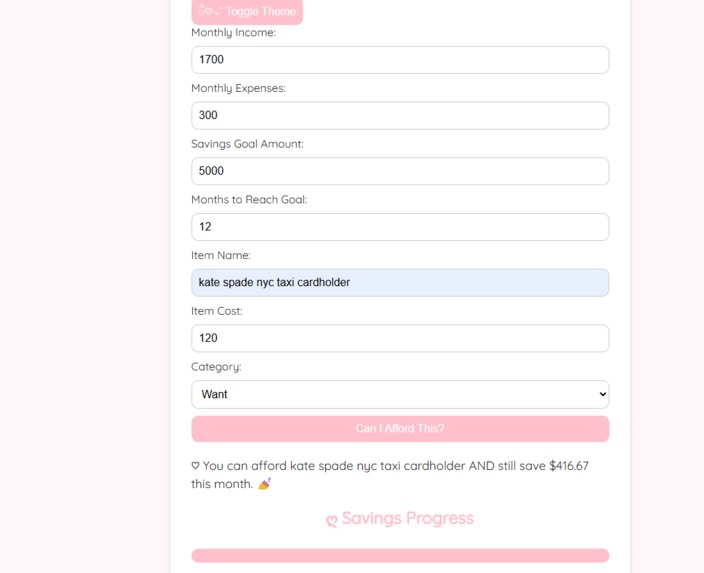 sugar & cents – screenshot 2