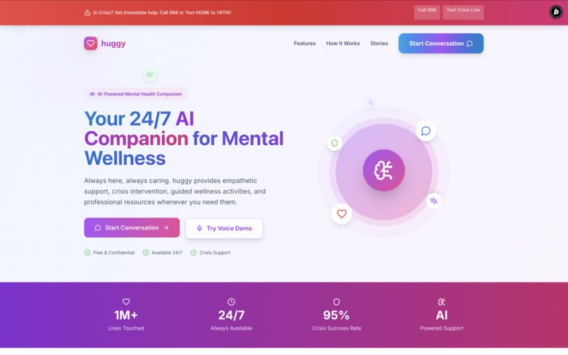Huggy : Just a call away because care deserves human touch – screenshot 6