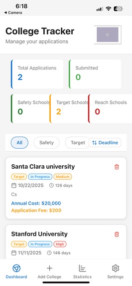 College Application Tracker – screenshot 5