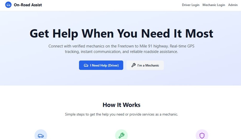 Road side assist   – screenshot 1