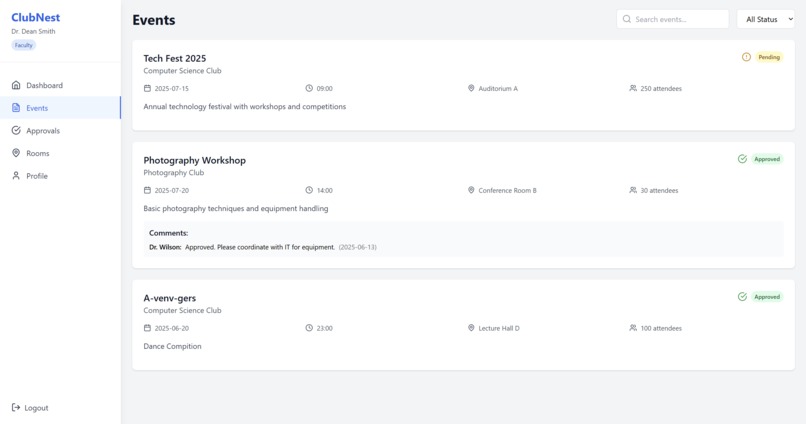 ClubNest – screenshot 3