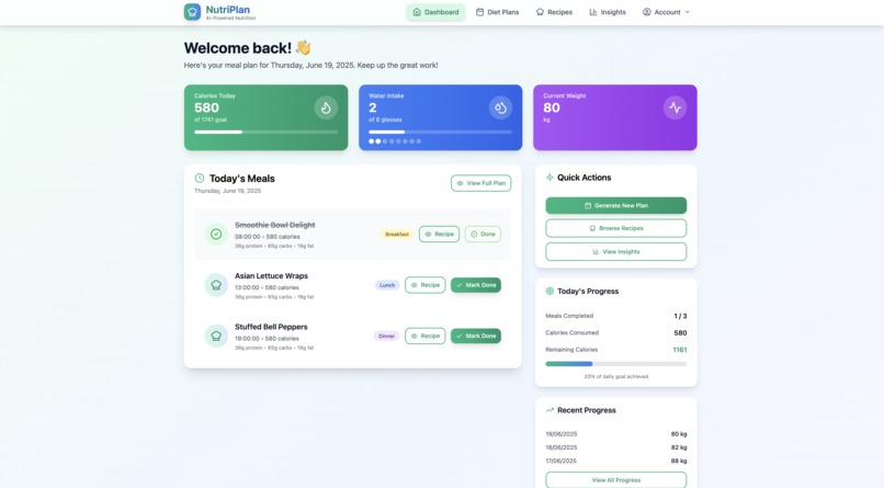 NutriPlan – screenshot 1