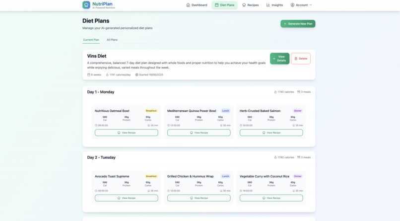NutriPlan – screenshot 2